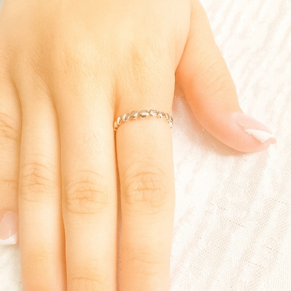 Antian Accessories™ Jewelry - Antian Accessories™ 925 Silver Heart Ring Size 8